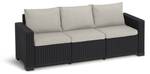 Loungeset California (4-teilig) Grau - Kunststoff - 199 x 72 x 68 cm