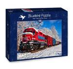 1500 im Zug Schnee Teile Roter Puzzle
