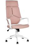Chaise de bureau DELIGHT Pêche - Rose foncé - Blanc
