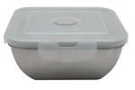 Set de 3 Lunch box Gris - Métal - 13 x 7 x 20 cm