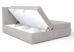 Boxspringbett Doppelbett Bett Kaspian Grau - Tiefe: 180 cm