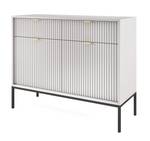 Vellore Sideboard 2-türig Grau - Holzwerkstoff - Metall