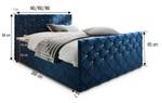 Boxspringbett MANDI Braun - Breite: 180 cm