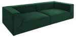 BIG CUBE Sofa Grün - Textil - Holz teilmassiv - 300 x 66 x 122 cm