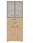 Aktenschrank Space Office Schwarz - Holzwerkstoff - 80 x 203 x 38 cm