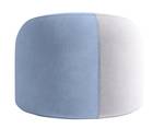 Pouf rond IRIS Bleu - Textile - 45 x 30 x 45 cm