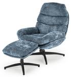 Fauteuil Dario Bleu - Textile - 73 x 73 x 72 cm