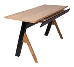 Schreibtisch 'Der Schriftsteller' Braun - Holzwerkstoff - Massivholz - 60 x 76 x 130 cm