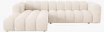 modulares Ecksofa LUPINE 4 Sitzplätze Hochglanz Beige