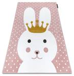 Kinderteppich Petit Bunny Hase Rosa 140 x 190 cm