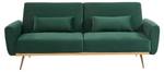 Canapé convertible LAUNEI Vert - Textile - 160 x 86 x 230 cm