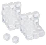 Lot de 50 glaçons réutilisables Matière plastique - 4 x 4 x 4 cm