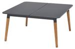 Beistelltisch IPANEMA Grau - Metall - Massivholz - Holzart/Dekor - 80 x 40 x 80 cm