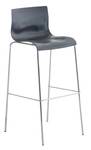 Tabouret de bar Hoover Lot de 2 Gris - Argenté