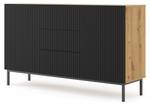 Sideboard RAVENNA B SB150 2D3D Beige - Schwarz