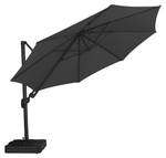 Parasol suspendu Andreas Noir - Métal - 350 x 253 x 350 cm