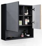 Armoire de toilette Irma 36704 Anthracite - Imitation chêne truffier de sonoma