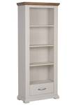 Bibliothèque KINGSTON Beige - Marron - Blanc - Bois manufacturé - 70 x 179 x 34 cm