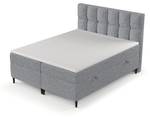 Premium Boxspringbett Ombre Grau - Breite: 160 cm