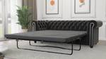 Sofa Karl 3-Sitzer Chesterfield Schwarz