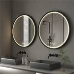 Miroir LED Rond Vita Noir - 80 x 80 cm