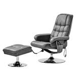 Massagesessel Wilber Antiklederlook - Basalt - Basalt