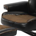 Fauteuil de relaxation Almena Imitation cuir / Microfibre - Noir / Marron