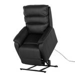 Tv-fauteuil Charly (met opstahulp) zwart kunstleer