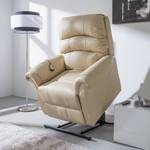 Fauteuil TV Chris Cuir véritable / Imitation cuir crème