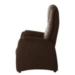 Fauteuil TV Coy Microfibre - Marron - Sans fonction