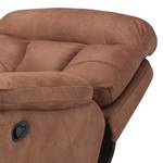 Relaxfauteuil Hankey microvezel - Cognackleurig