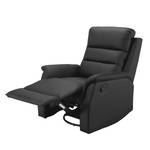 Tv-fauteuil Nieva kunstleer - zwart