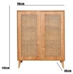 Kommode Dpicke Braun - Holz teilmassiv - 40 x 110 x 90 cm