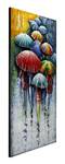 Metallbild Umbrella Colors Metall - 50 x 100 x 4 cm