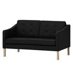 Sofa Risor (2-Sitzer) Echtleder Echtleder Neka: Schwarz