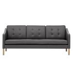 Sofa Risor (3-Sitzer) Echtleder Echtleder Neka: Grau