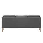 Sofa Risor (3-Sitzer) Echtleder Echtleder Neka: Grau