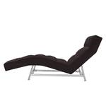 Chaise de relaxation Benita Cuir véritable - Cuir véritable Nuri : Marron