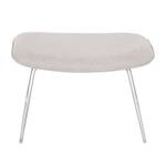 Hocker Gem geweven stof Stof Kira II: Beige