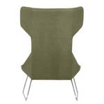 Fauteuil à oreilles Gem I Tissu Tissu Kira : Vert