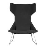 Fauteuil à oreilles Gem I Tissu Tissu Kira II : Anthracite