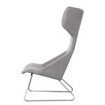 Fauteuil à oreilles Gem I Tissu Tissu Kira II : Gris