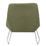 Fauteuil Gem II geweven stof Stof Kira: Groen