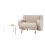 Fauteuil Wimbledon geweven stof geweven stof - Stof Frea: Lichtbeige