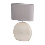 Lampe Lume Tissu mélangé / Céramique - 1 ampoule - Couleur lavande / Blanc crème