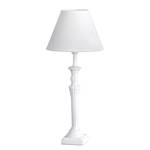 Tafellamp Poste textielmix/keramiek - 1 lichtbron - Wit