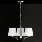 Hanglamp Y I mixweefsel/metaal - 3 lichtbronnen - Aantal lichtbronnen: 3