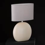 Tafellamp Lume textielmix/keramiek - 1 lichtbron - Lavendelkleurig/crèmewit