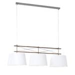 Hanglamp Xiamen III geweven stof/ijzer - 3 lichtbronnen