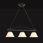 Hanglamp Coloniale glas/ijzer - 3 lichtbronnen